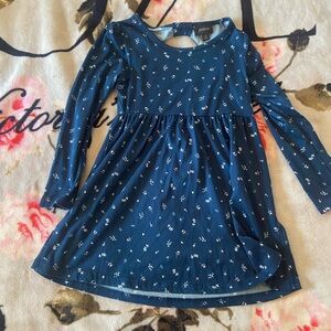 Floral Blue Kids Dress